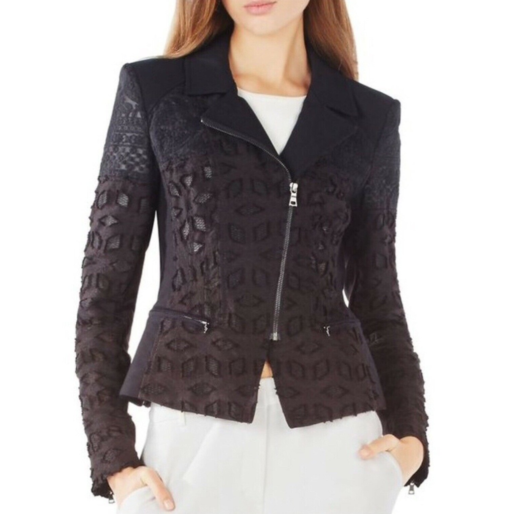 Bcbgmaxazria Black “Boe” Jacket Blazer Textured